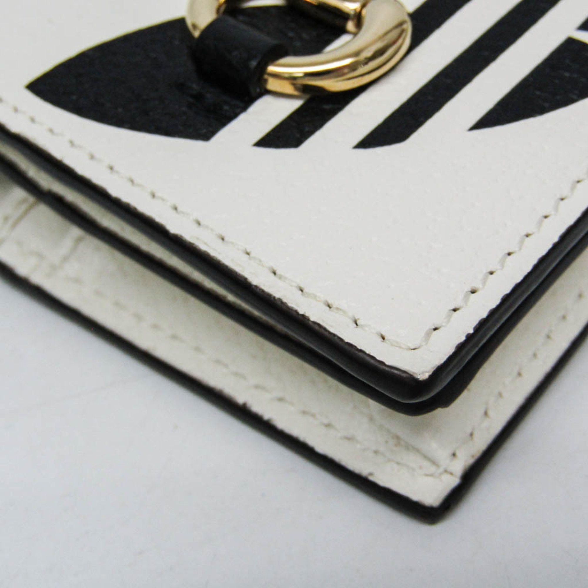 Gucci Gucci X Adidas With Hose Bit 702248 Women's Leather Chain/Shoulder Wallet Black,White Size ONE SIZE - 7 Thumbnail