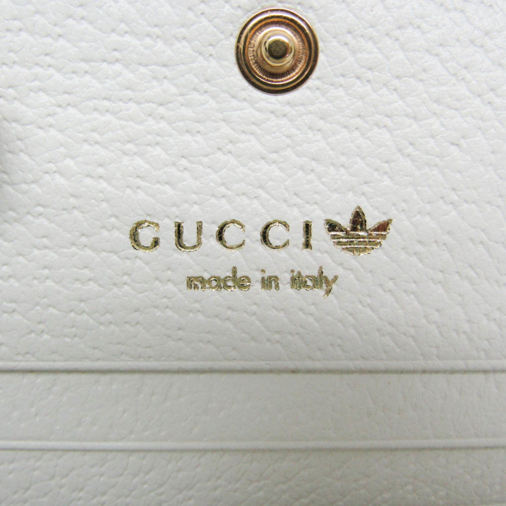 Gucci Gucci X Adidas With Hose Bit 702248 Women's Leather Chain/Shoulder Wallet Black,White Size ONE SIZE - 18 Thumbnail