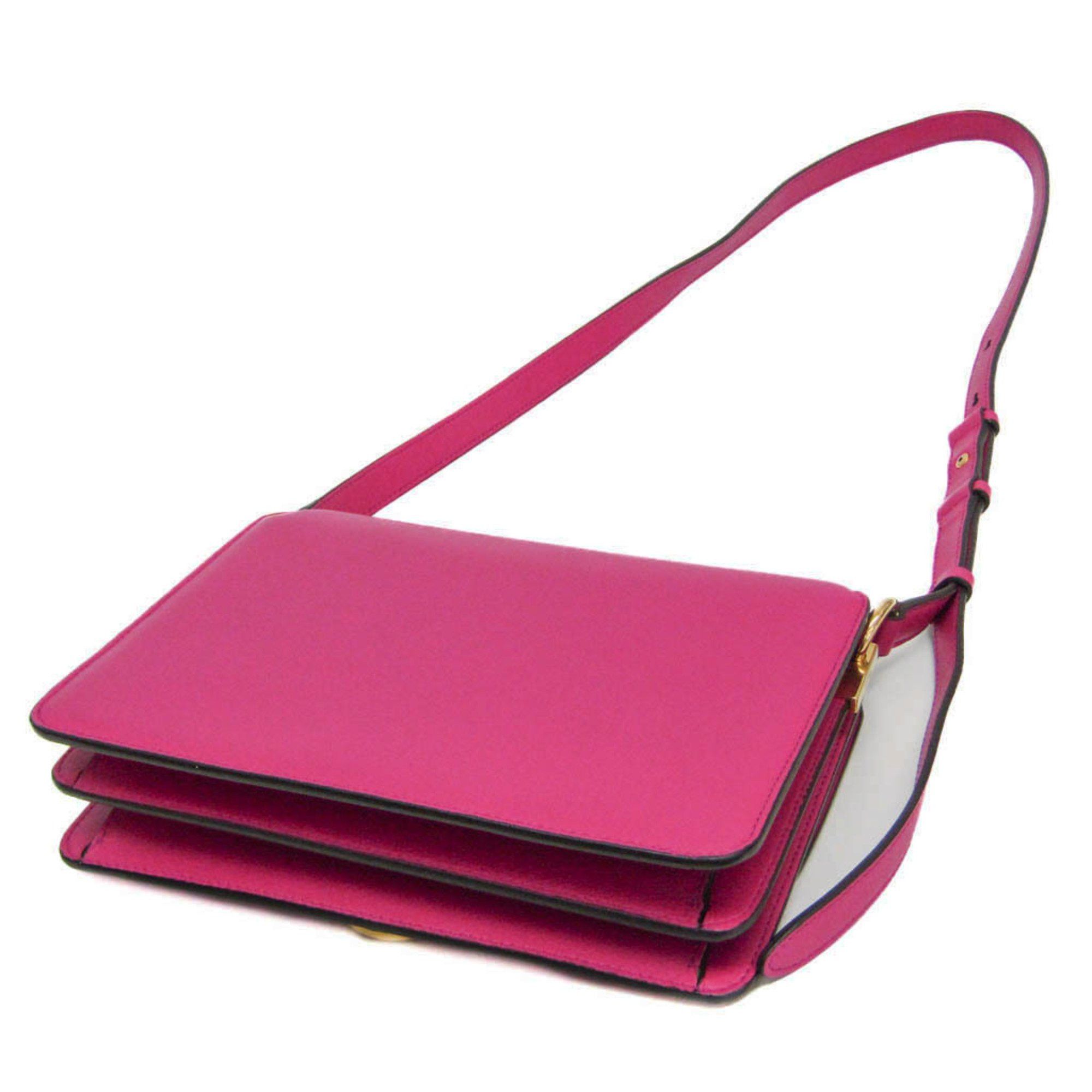 Salvatore Ferragamo Salvatore Ferragamo Gancini FZ-21 H321 Women's Leather Shoulder Bag Pink,Purple Size ONE SIZE - 2 Thumbnail