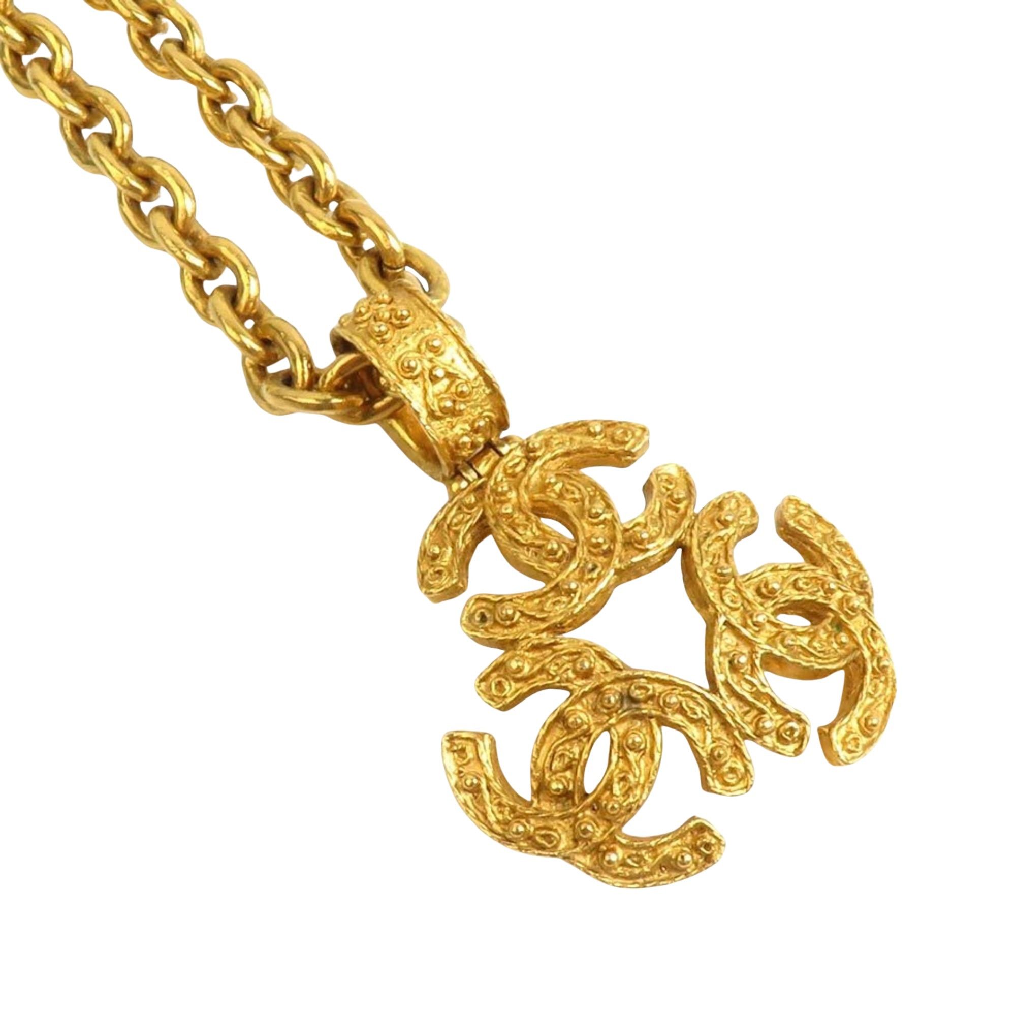 Chanel Chanel Triple coco necklace Size ONE SIZE - 2 Thumbnail