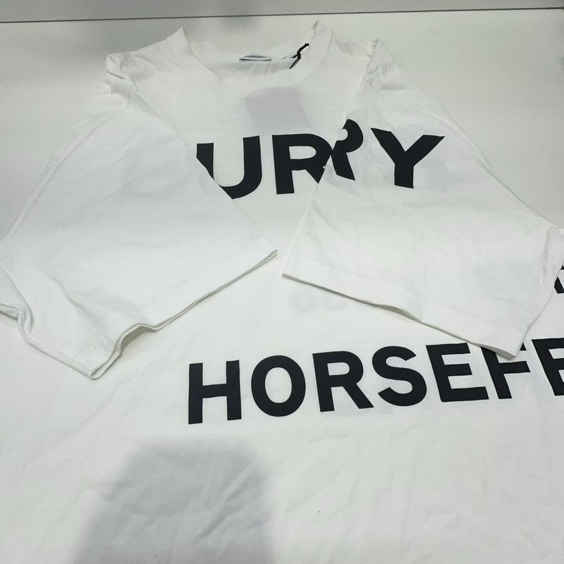 Burberry Burberry Horseferry Oversized White T-Shirt 0079 Size US XXL / EU 58 / 5 - 3 Thumbnail