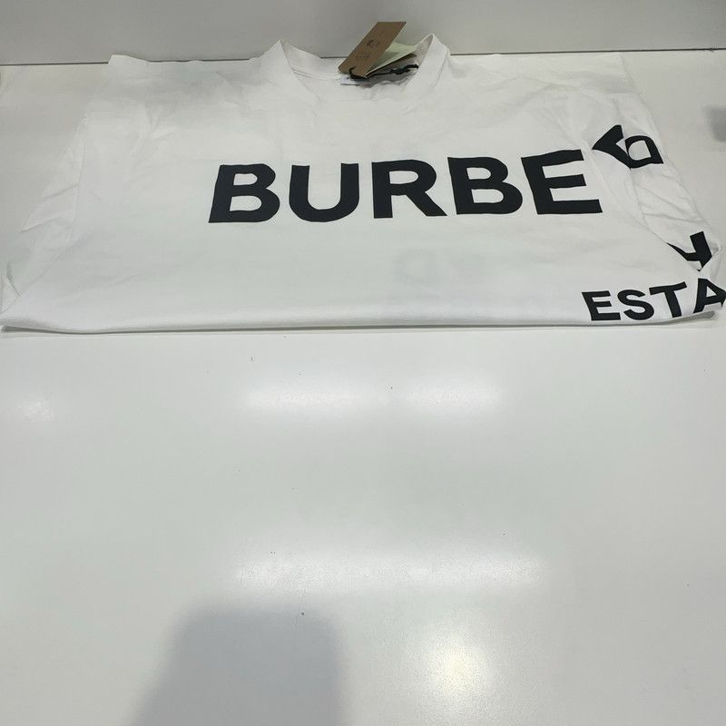 Burberry Burberry Horseferry Oversized White T-Shirt 0079 Size US XXL / EU 58 / 5 - 4 Thumbnail