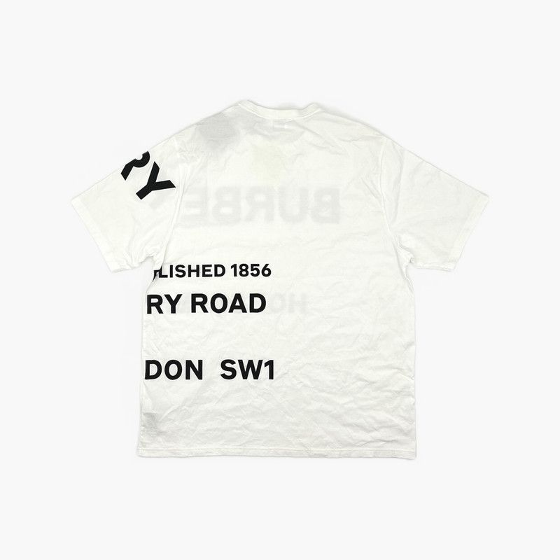 Burberry Burberry Horseferry Oversized White T-Shirt 0079 Size US XXL / EU 58 / 5 - 2 Thumbnail