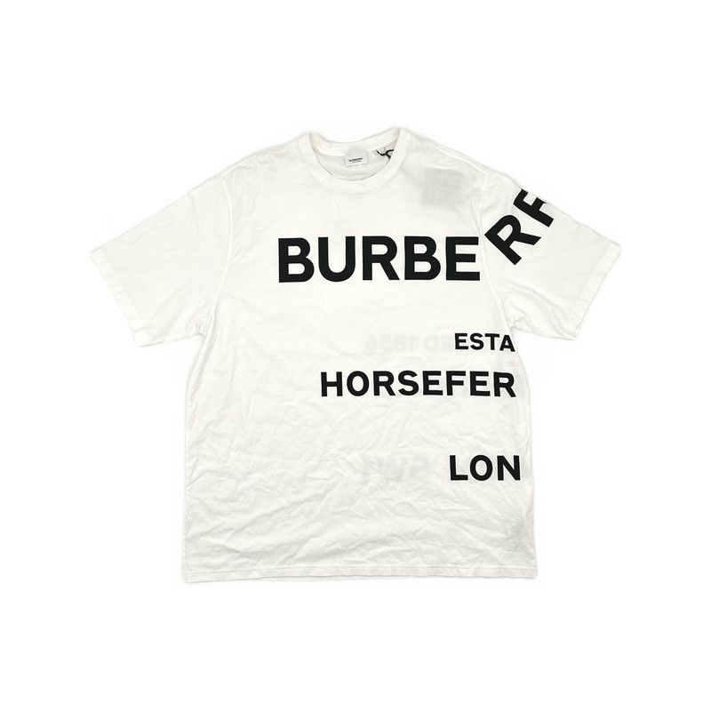Burberry Burberry Horseferry Oversized White T-Shirt 0079 Size US XXL / EU 58 / 5 - 16 Thumbnail
