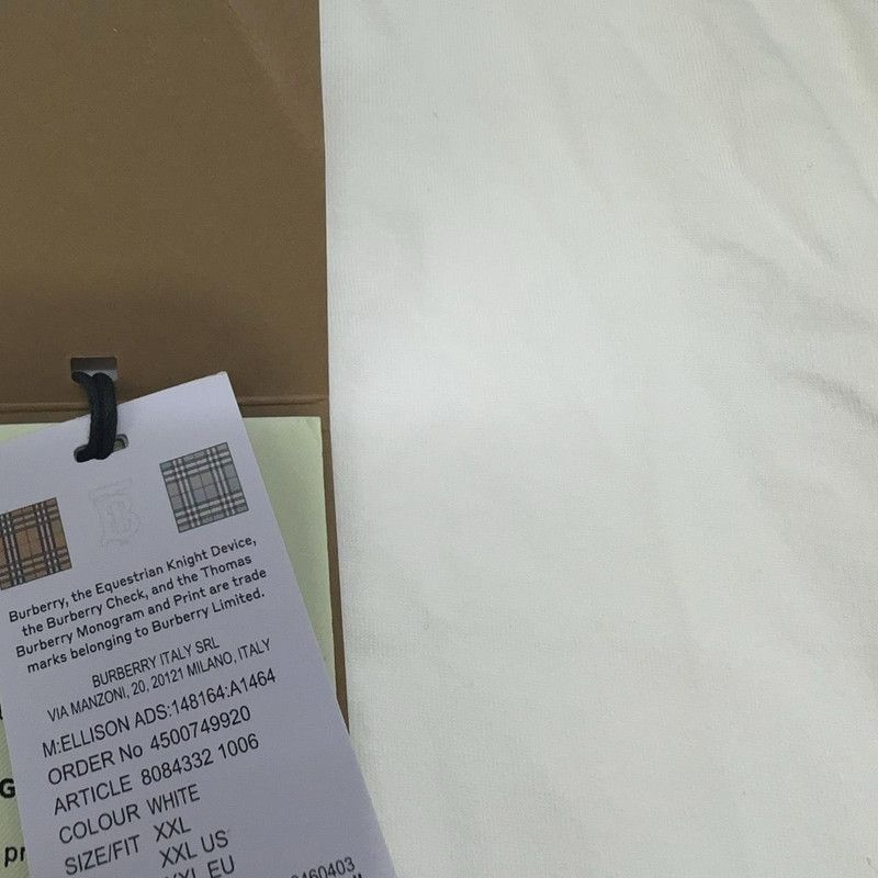 Burberry Burberry Horseferry Oversized White T-Shirt 0079 Size US XXL / EU 58 / 5 - 10 Thumbnail