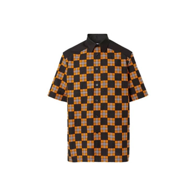 Burberry Burberry Colorful Plaid Short Sleeve Shirt 0079 Size US S / EU 44-46 / 1 - 2 Thumbnail