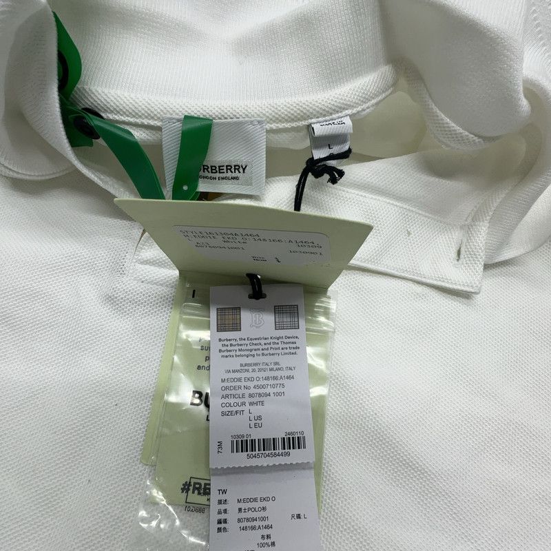 Burberry Burberry SS24 Logo Embroidered Polo Shirt 0079 Size US L / EU 52-54 / 3 - 4 Thumbnail