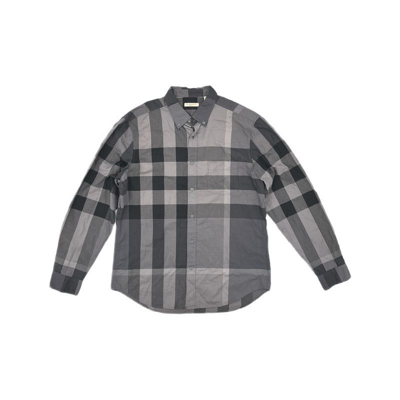 Burberry Burberry Brown Long Sleeve Checked Shirt 0079 Size US L / EU 52-54 / 3 - 2 Thumbnail
