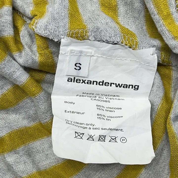 Alexander Wang Alexander Wang Striped Long Sleeve Crop Top 0079 Size S / US 4 / IT 40 - 4 Thumbnail