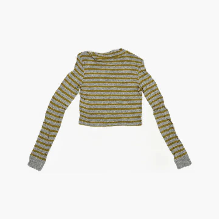 Alexander Wang Alexander Wang Striped Long Sleeve Crop Top 0079 Size S / US 4 / IT 40 - 3 Thumbnail