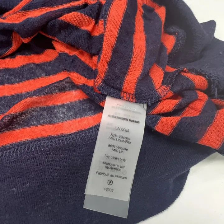 Alexander Wang Alexander Wang Casual Striped Long Sleeve Top 0079 Size XS / US 0-2 / IT 36-38 - 5 Thumbnail