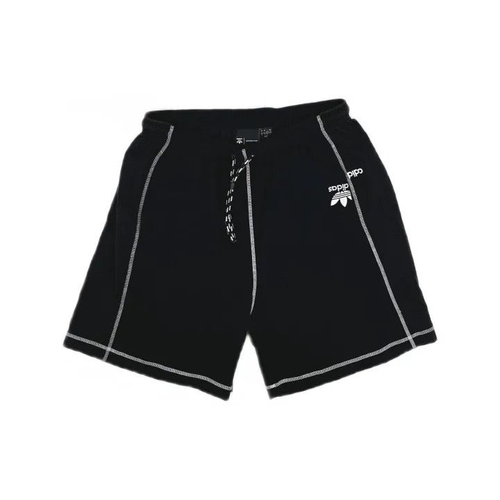 Adidas Alexander Wang Black Tear Logo Casual Shorts 0079 Size 28" / US 6 / IT 42 - 2 Thumbnail