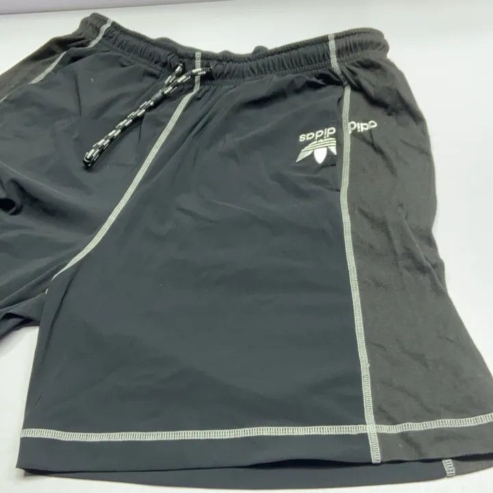 Adidas Alexander Wang Black Tear Logo Casual Shorts 0079 Size 28" / US 6 / IT 42 - 9 Thumbnail