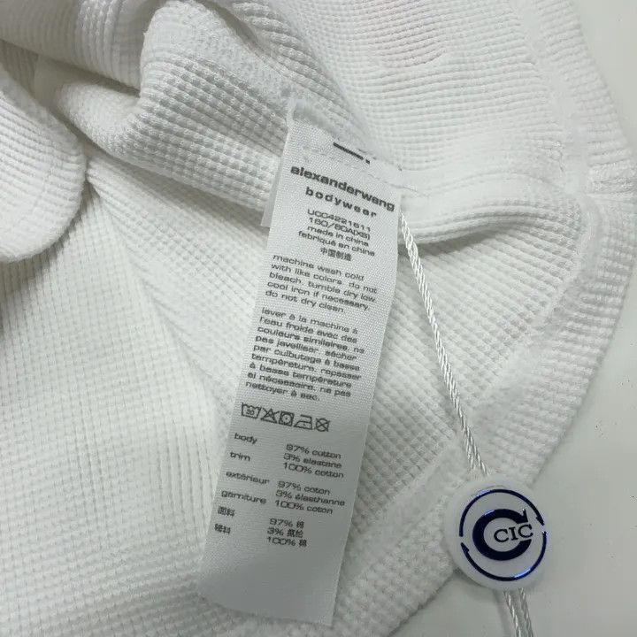 Alexander Wang Alexander Wang Long Sleeve Waffle Tee 0079 Size XS / US 0-2 / IT 36-38 - 5 Thumbnail