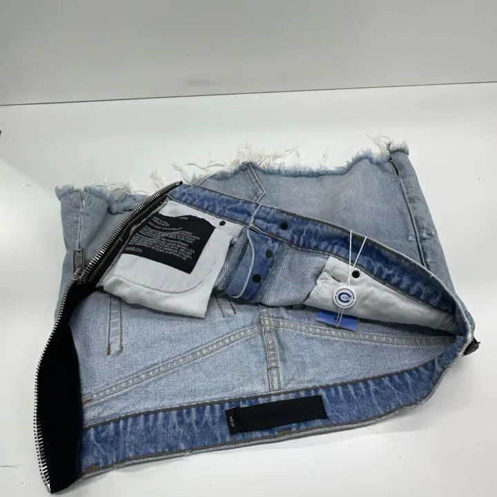 Alexander Wang Alexander Wang Fashionable Side Zip Denim Skirt 0079 Size 25" / US 0 / IT 36 - 6 Thumbnail