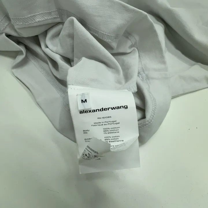 Alexander Wang Alexander Wang White Graphic Crewneck T-Shirt 0079 Size M / US 6-8 / IT 42-44 - 4 Thumbnail