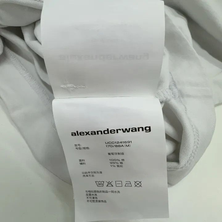 Alexander Wang Alexander Wang White Graphic Crewneck T-Shirt 0079 Size M / US 6-8 / IT 42-44 - 5 Thumbnail