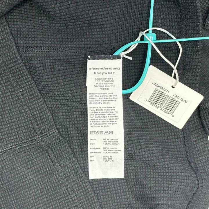 Alexander Wang Alexander Wang Black Loose Long Sleeve Sweatshirt 0079 Size XXS / US 00 / IT 34 - 3 Thumbnail