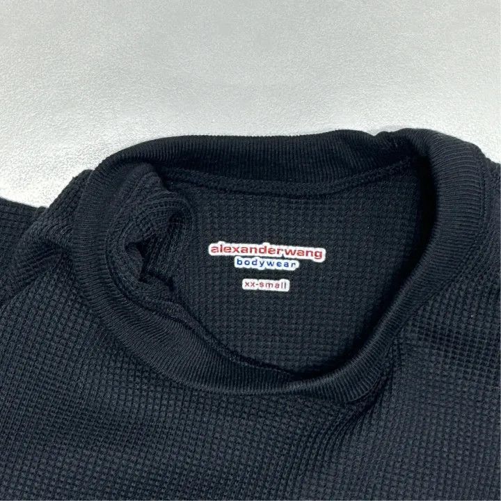 Alexander Wang Alexander Wang Black Loose Long Sleeve Sweatshirt 0079 Size XXS / US 00 / IT 34 - 2 Thumbnail