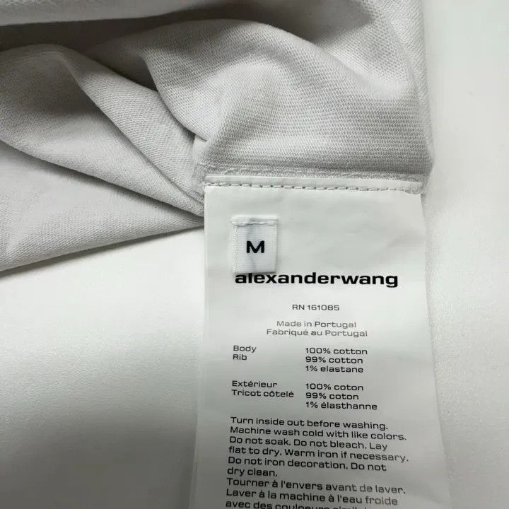 Alexander Wang Alexander Wang White Graphic Print T-Shirt 0079 Size M / US 6-8 / IT 42-44 - 4 Thumbnail