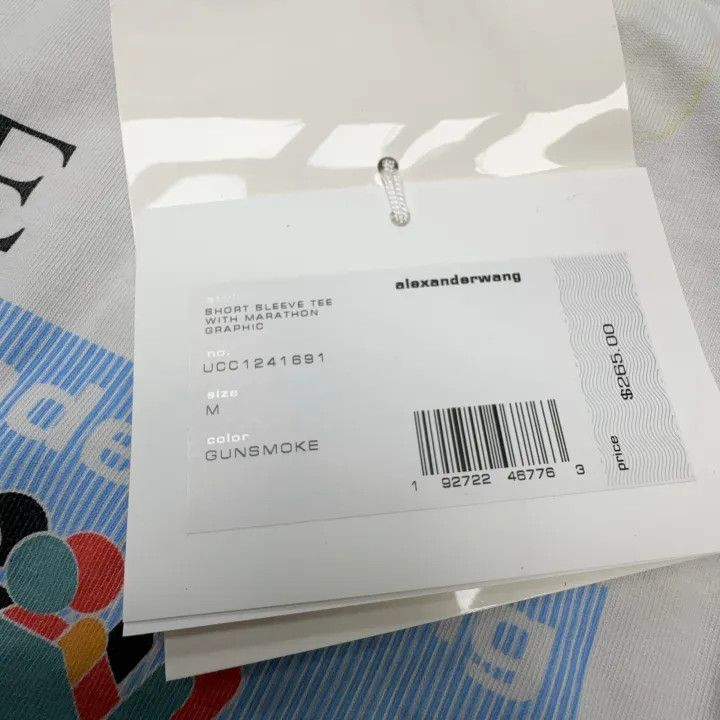 Alexander Wang Alexander Wang White Graphic Print T-Shirt 0079 Size M / US 6-8 / IT 42-44 - 3 Thumbnail