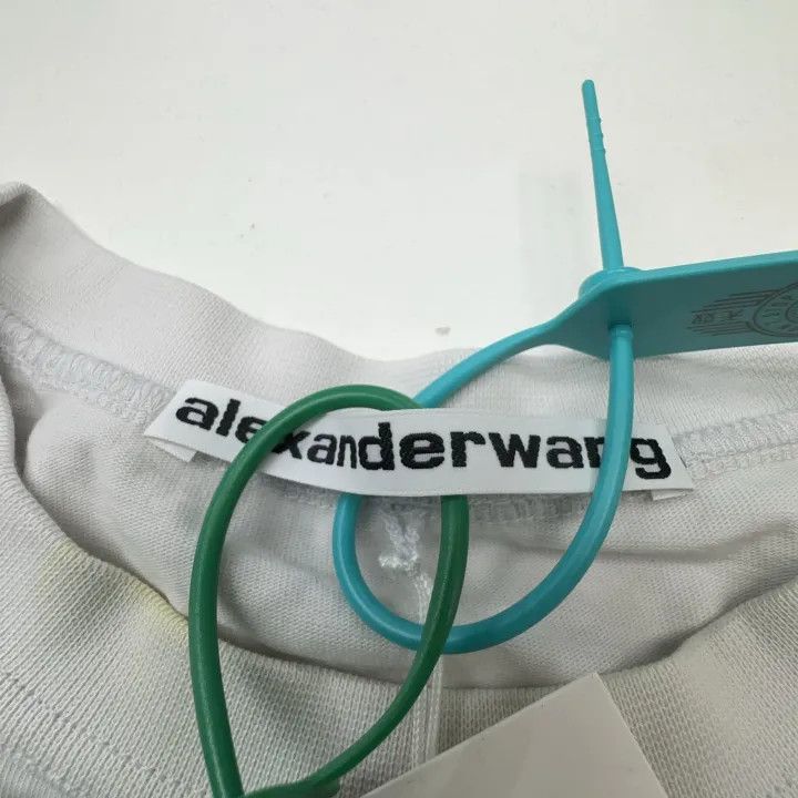 Alexander Wang Alexander Wang White Graphic Print T-Shirt 0079 Size M / US 6-8 / IT 42-44 - 2 Thumbnail