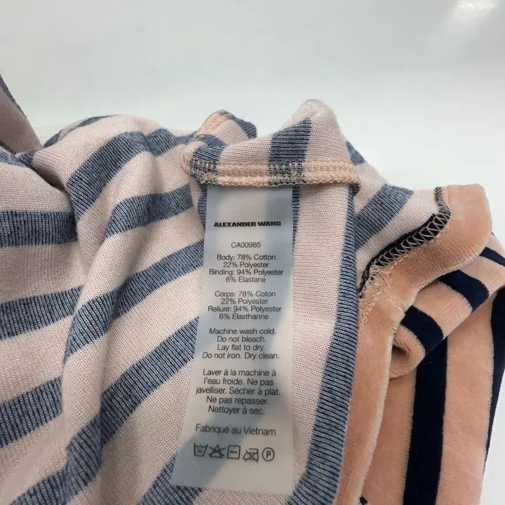 Alexander Wang Alexander Wang Striped Short Sleeve Dress 0079 Size S / US 4 / IT 40 - 4 Thumbnail