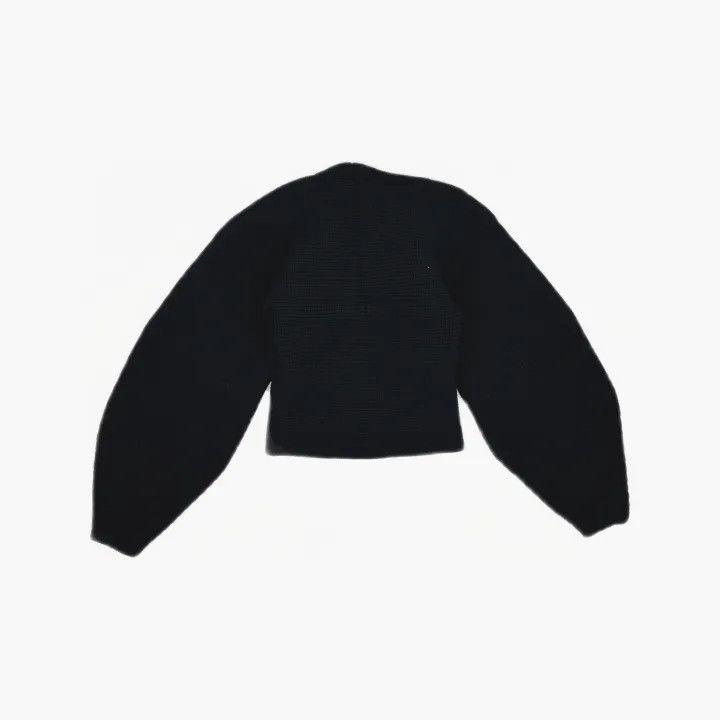 Alexander Wang Alexander Wang Black Cropped Knit Top 0079 Size S / US 4 / IT 40 - 3 Thumbnail