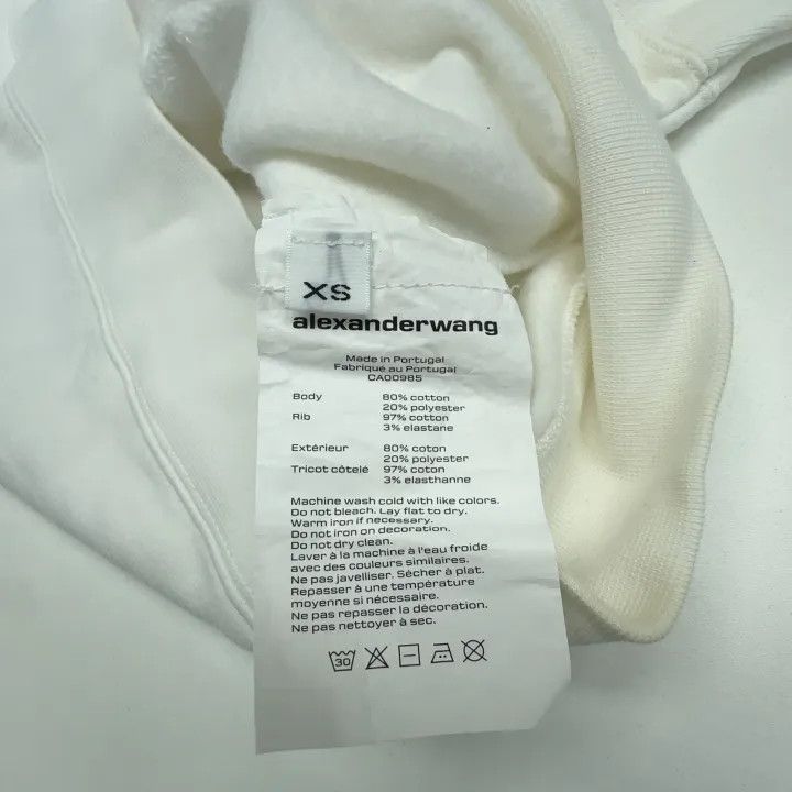 Alexander Wang Alexander Wang Logo Hooded Sweatshirt for Unisex 0079 Size XS / US 0-2 / IT 36-38 - 6 Thumbnail