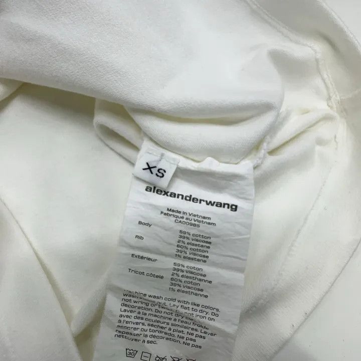 Alexander Wang Alexander Wang Casual Simple Solid T-Shirt 0079 Size XS / US 0-2 / IT 36-38 - 4 Thumbnail