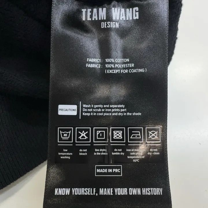 Alexander Wang TEAM WANG Black Hooded Sweatshirt 0079 Size XL / US 12-14 / IT 48-50 - 3 Thumbnail