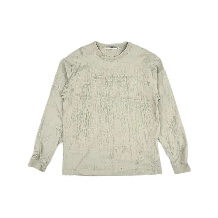 Alexander Wang Alexander Wang Gray Logo Long Sleeve T-Shirt 0079 Size M / US 6-8 / IT 42-44 - 2 Thumbnail