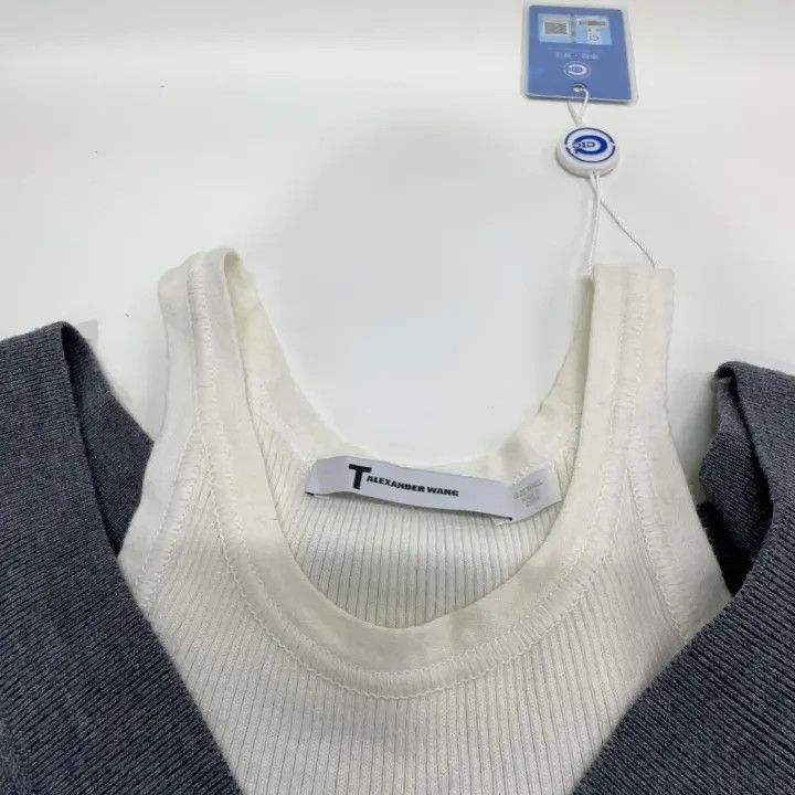 Alexander Wang Alexander Wang Stylish Gray Knitted Sweater 0079 Size S / US 4 / IT 40 - 6 Thumbnail