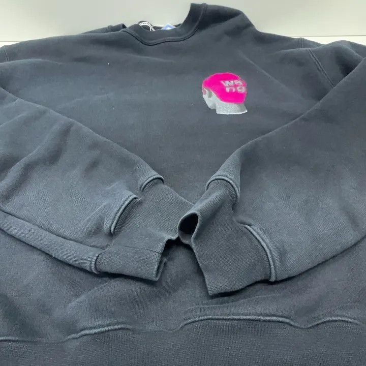 Alexander Wang Alexander Wang SS22 Black Sweatshirt With Graphic 0079 Size L / US 10 / IT 46 - 10 Thumbnail