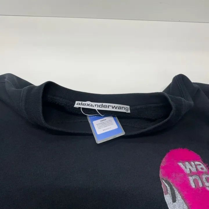 Alexander Wang Alexander Wang SS22 Black Sweatshirt With Graphic 0079 Size L / US 10 / IT 46 - 7 Thumbnail