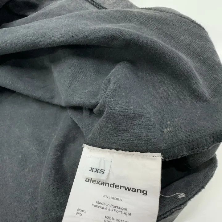 Alexander Wang Alexander Wang Black Cotton Crew Neck T-Shirt 0079 Size XXS / US 00 / IT 34 - 5 Thumbnail