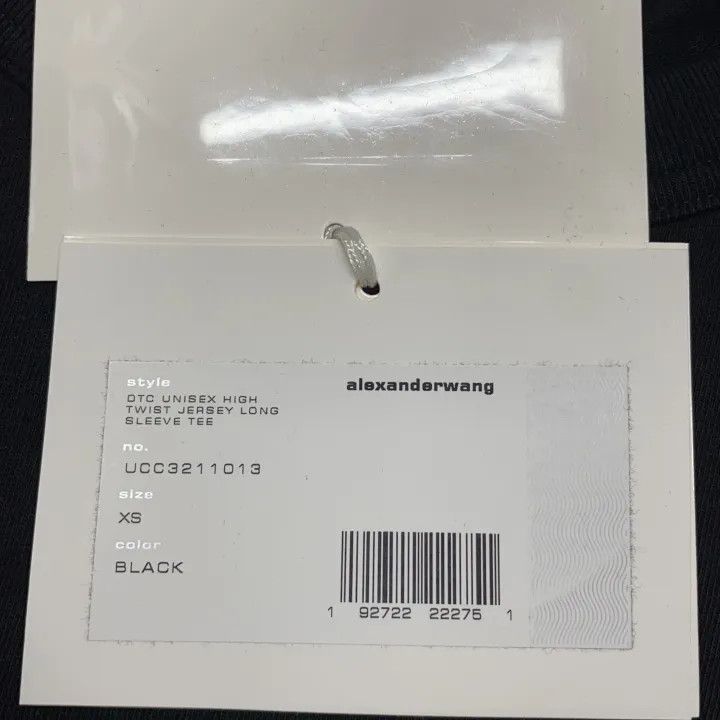 Alexander Wang Alexander Wang Unisex Long Sleeve T-shirt Black 0079 Size XS / US 0-2 / IT 36-38 - 4 Thumbnail