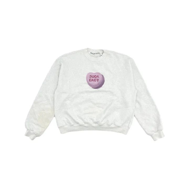 Alexander Wang Alexander Wang Heart Print Crewneck Sweatshirt 0079 Size XS / US 0-2 / IT 36-38 - 2 Thumbnail