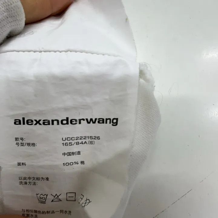 Alexander Wang Alexander Wang SS22 Logo Print Long Sleeve T-Shirt 0079 Size S / US 4 / IT 40 - 5 Thumbnail