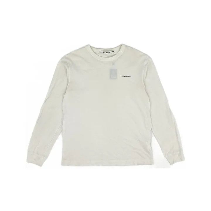 Alexander Wang Alexander Wang SS22 Logo Print Long Sleeve T-Shirt 0079 Size S / US 4 / IT 40 - 2 Thumbnail