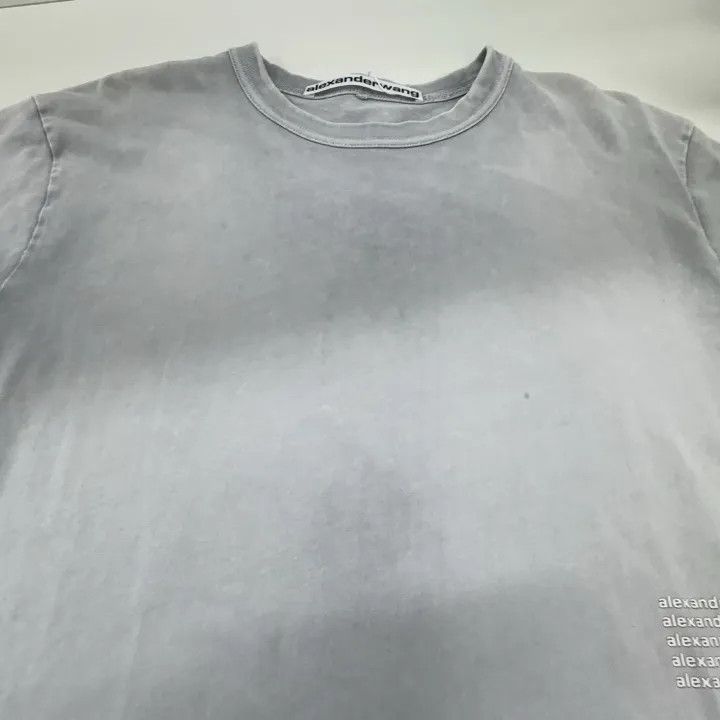 Alexander Wang Alexander Wang SS22 Gray Letter Print T-Shirt 0079 Size XS / US 0-2 / IT 36-38 - 8 Thumbnail