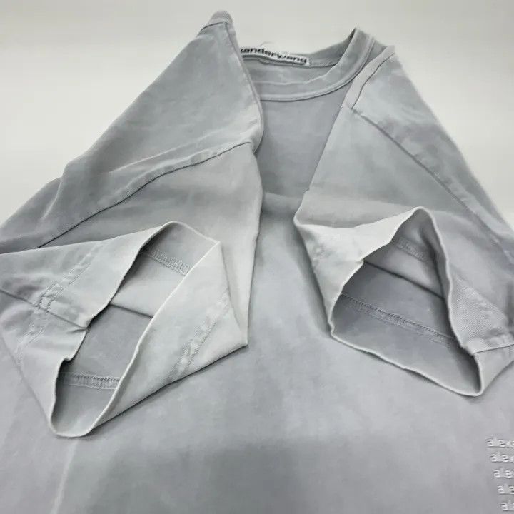 Alexander Wang Alexander Wang SS22 Gray Letter Print T-Shirt 0079 Size XS / US 0-2 / IT 36-38 - 10 Thumbnail