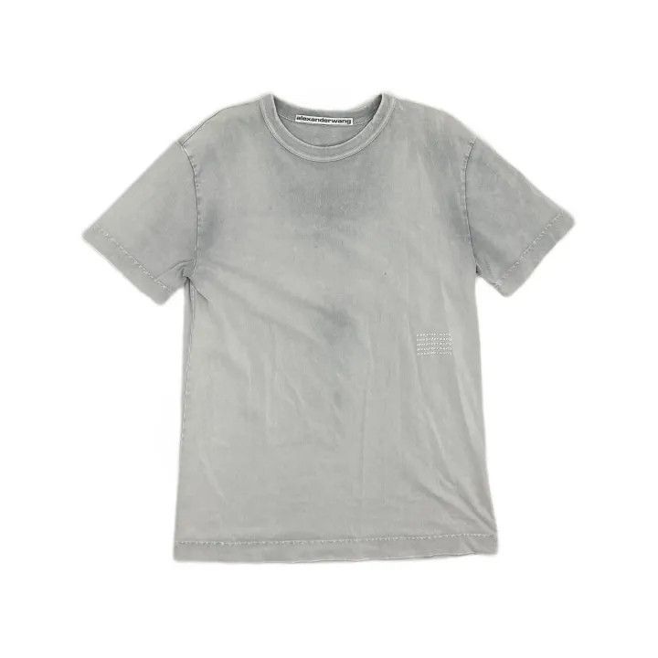 Alexander Wang Alexander Wang SS22 Gray Letter Print T-Shirt 0079 Size XS / US 0-2 / IT 36-38 - 2 Thumbnail