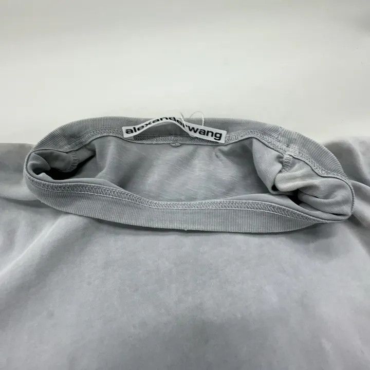 Alexander Wang Alexander Wang SS22 Gray Letter Print T-Shirt 0079 Size XS / US 0-2 / IT 36-38 - 7 Thumbnail
