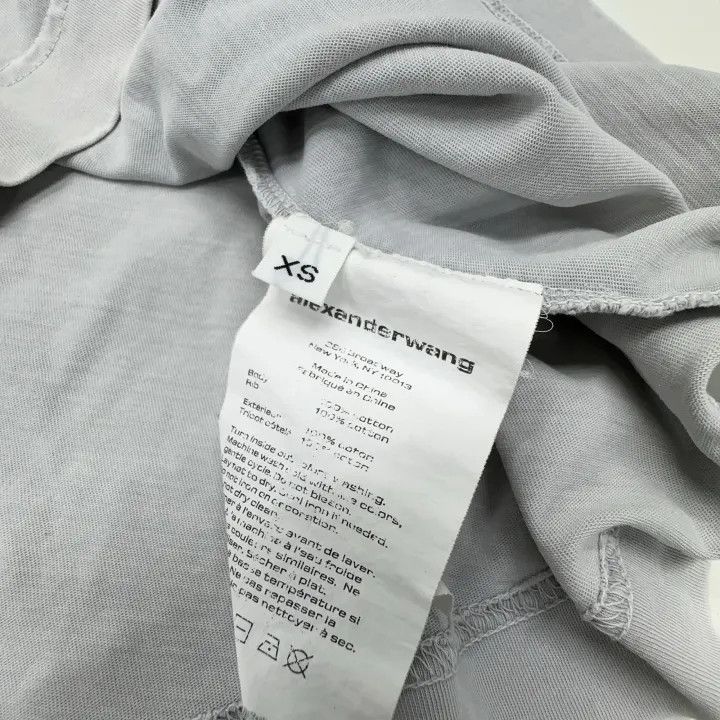 Alexander Wang Alexander Wang SS22 Gray Letter Print T-Shirt 0079 Size XS / US 0-2 / IT 36-38 - 4 Thumbnail
