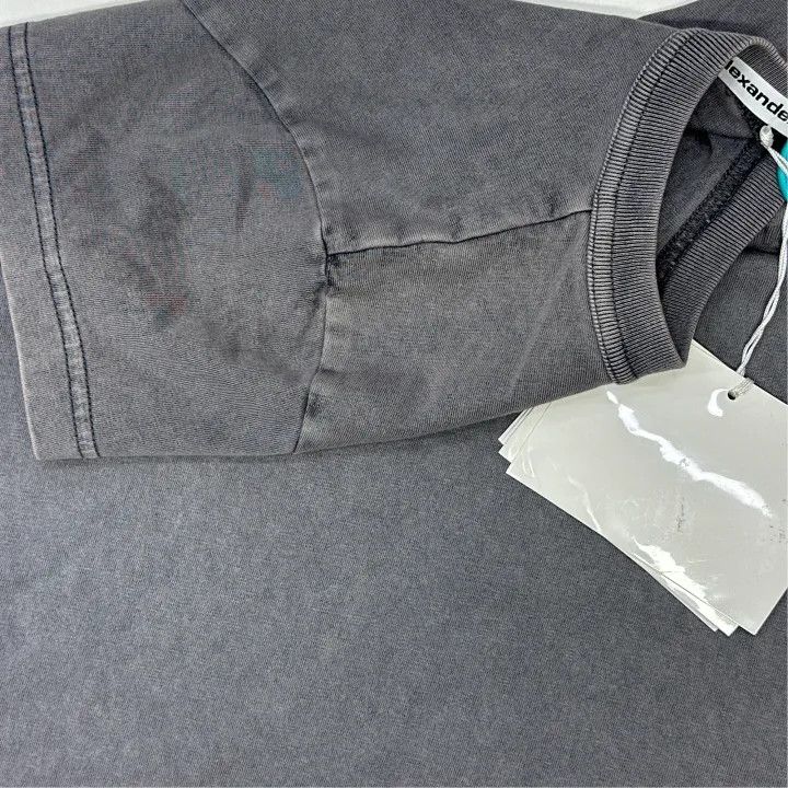 Alexander Wang Alexander Wang Gray Short Sleeve T-Shirt 0079 Size XS / US 0-2 / IT 36-38 - 5 Thumbnail
