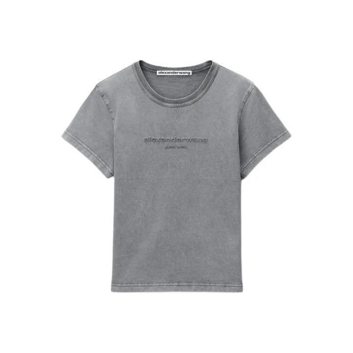 Alexander Wang Alexander Wang Gray Short Sleeve T-Shirt 0079 Size XS / US 0-2 / IT 36-38 - 2 Thumbnail