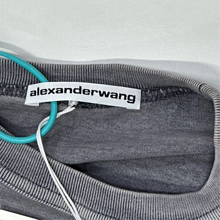 Alexander Wang Alexander Wang Gray Short Sleeve T-Shirt 0079 Size XS / US 0-2 / IT 36-38 - 4 Thumbnail