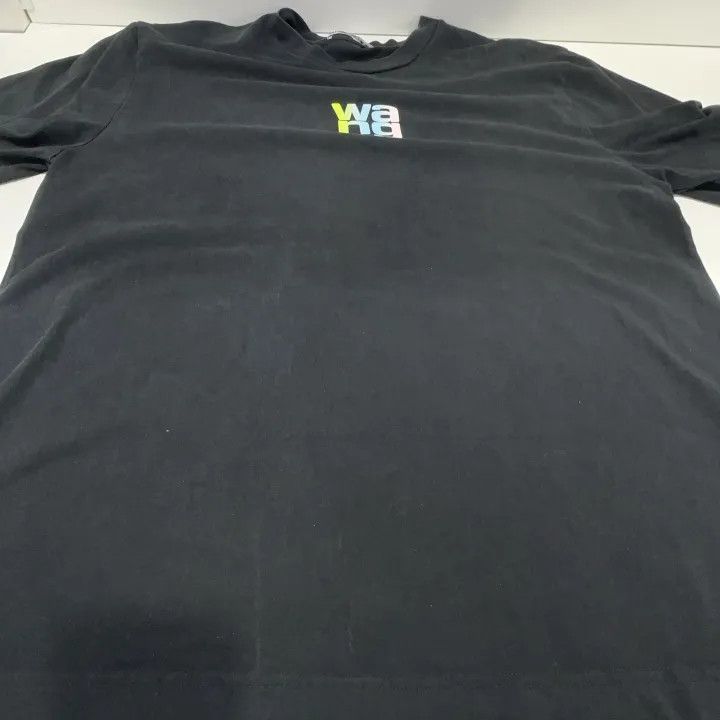 Alexander Wang Alexander Wang Casual Solid Color Letter Print Tee 0079 Size L / US 10 / IT 46 - 9 Thumbnail