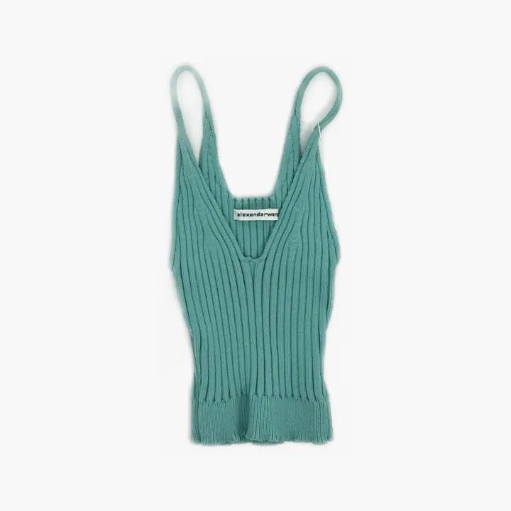 Alexander Wang Alexander Wang Casual Stylish Solid Color Tank Top 0079 Size XS / US 0-2 / IT 36-38 - 3 Thumbnail